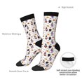 thumbnail image 4 of Vsdgher Halloween Gnome Crew Socks for Men & Women, Breathable Casual Athletic Ankle Socks, 4 of 6