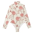 thumbnail image 3 of joogoo Beautiful Roses Flowers-i3 Women's Mock Turtle Neck Long Sleeve Bodysuit S, 3 of 8
