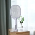 thumbnail image 4 of Anti Mosquito Fly Bug Zapper Racket Killer Trap Lamp 2 en 1 USB Electric Swatter, 4 of 9