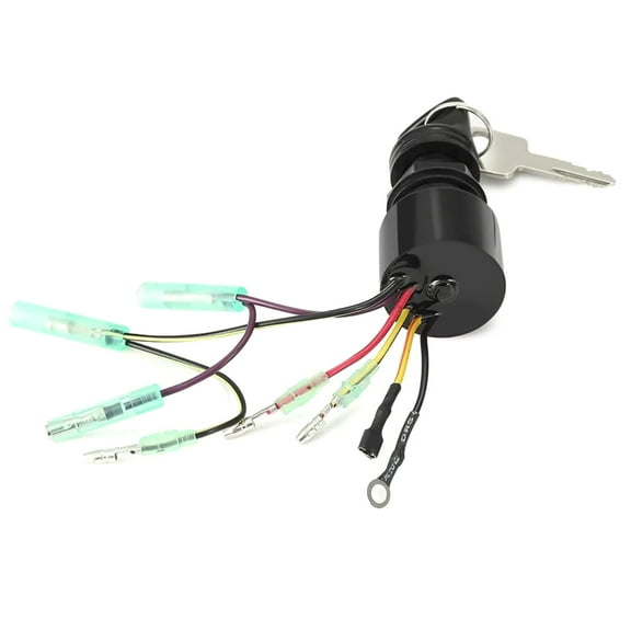 CSYANXING 3 Position Ignition Switch 87-17009A5 for Mercury Outboard Motors 9.9 15 25 30 HP with Push to Choke New Keyed
