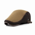 thumbnail image 1 of Gorra plana de punto tipo gofre para hombre, poliéster, tamaño ajustable, 1 of 2