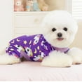thumbnail image 4 of Pijama XPUDAC para perros grandes, ropa navideña, 4 piezas, 4 of 8