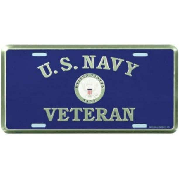 US Navy Veteran License Plate