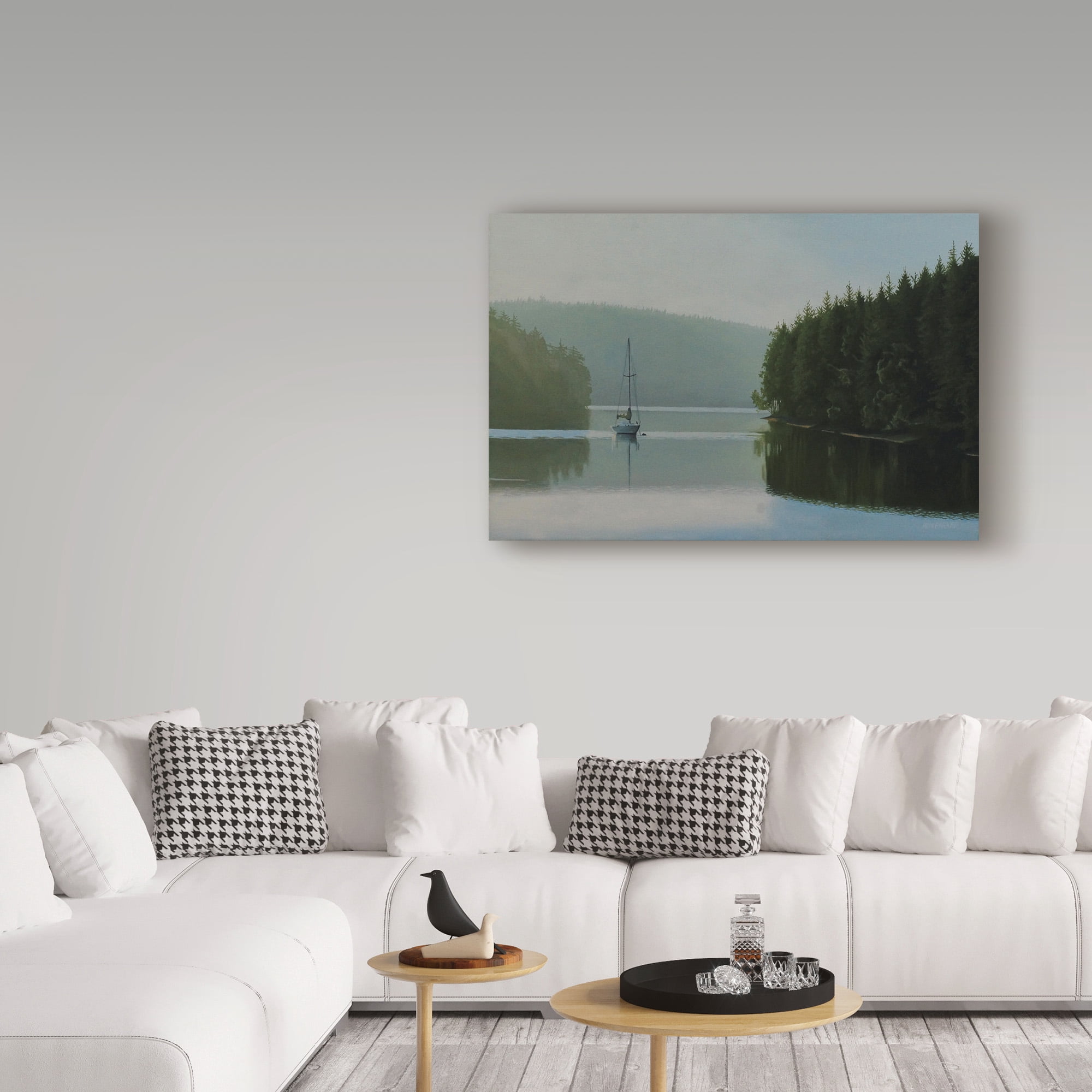 Trademark Fine Art 'Calm Morning' Canvas Art by Ron Parker