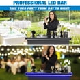 thumbnail image 2 of GoBar PRO LED Commercial Grade Portable Bar Table with Multi-Color Lights - 47.5 x 19 x 38 Inches Assembled, 2 of 6