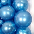 thumbnail image 5 of Globos azules de metal de cromo de 12 pulgadas y 50 paquetes de globos de helio KIRIKOU de espesor para bodas de cumpleaños, duchas de bebés y decoración de fiestas de Navidad de graduación, 5 of 5