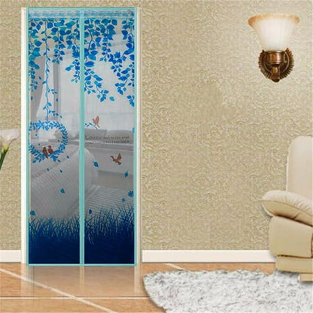 Fly Screens For Sliding Patio Doors Mesh Screen Door 100x210cm Avoiding Mosquito Net Bug Fly Pet Patio Hands Free Magnetic Closer ()