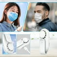 thumbnail image 2 of Portable Mini Personal Airflow Fan with USB Rechargeable Battery for Sports Activities and Facemask Ventilation, 2 of 7