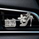 thumbnail image 2 of Crystal High Heel Shoe & Magic Bag Car Air Vent Clip Charm Bling sparkly bedazzled rhinestone Car Bling Accessories, 2 of 4