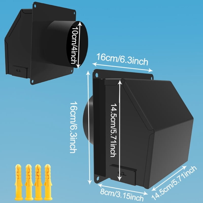 Wall Air Vent Extract Valves Grille Ducting Cover Metal Dryer Air Vent Grille Square Air Outlet Wall Air Vent Outlet
