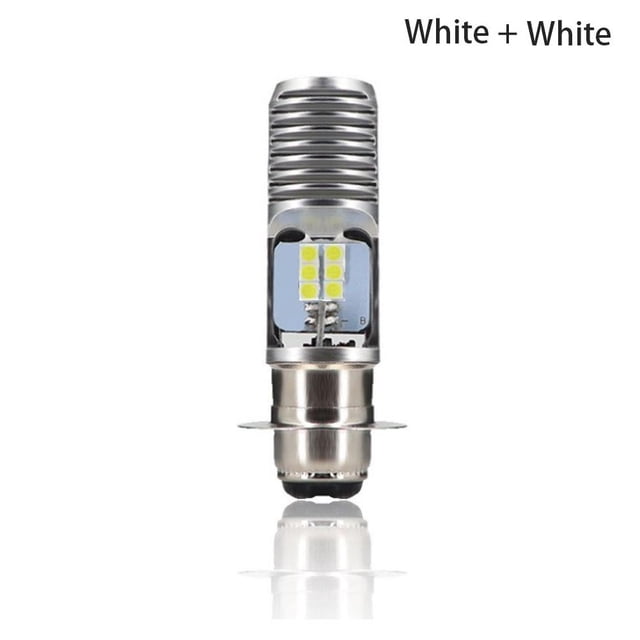 1Pcs H4 LED BA20D P15D Headlight 2835 12SMD 6000K White Hi-Lo Lamp Motor Scooter Running Fog Light