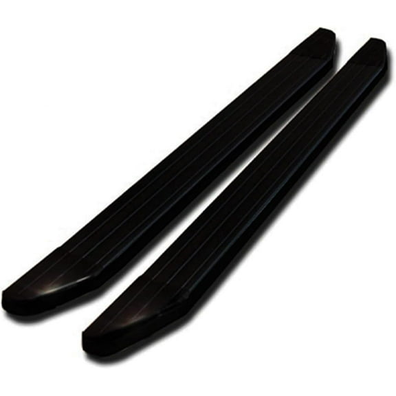 Black Horse PEERLESS Running Boards Black Compatible with 2014-2023 Jeep Cherokee (Excludes Trailhawk Edition)-PR-JPCEBK