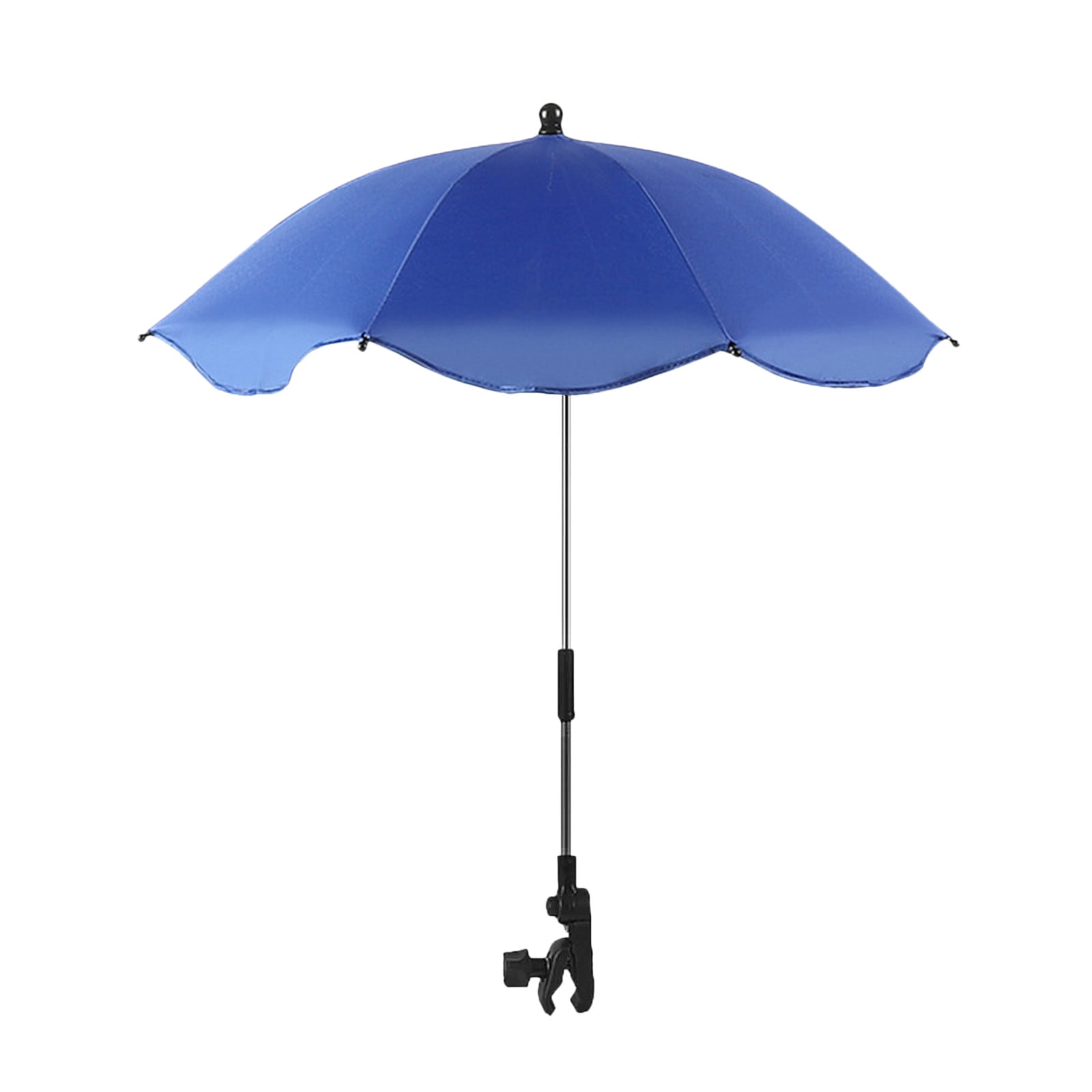SPOORYYO Universal Baby Pram Umbrella, Foldable Sunshade for Stroller and Pushchair, Easy Attach Clamp, 78cm Expanded Size