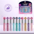 thumbnail image 2 of MAKEUPERIA Set de Brillo Labial para Niñas Las Guerreras Kpop, 10 Brillos Glitter Coleccionables con Sabor Uva, Cereza y Bubblegum, Fórmula Vegetal, No Tóxico, Libres de Parabenos, 2 of 9