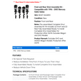 thumbnail image 2 of Front and Rear Strut Assembly Kit - Compatible with 1996 - 2005 Mercury Sable Sedan 1997 1998 1999 2000 2001 2002 2003 2004, 2 of 2