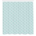 thumbnail image 3 of Ambesonne Geometric Shower Curtain, Traditional Patchwork, 69"Wx75"L, Cream Pale Blue, 3 of 3