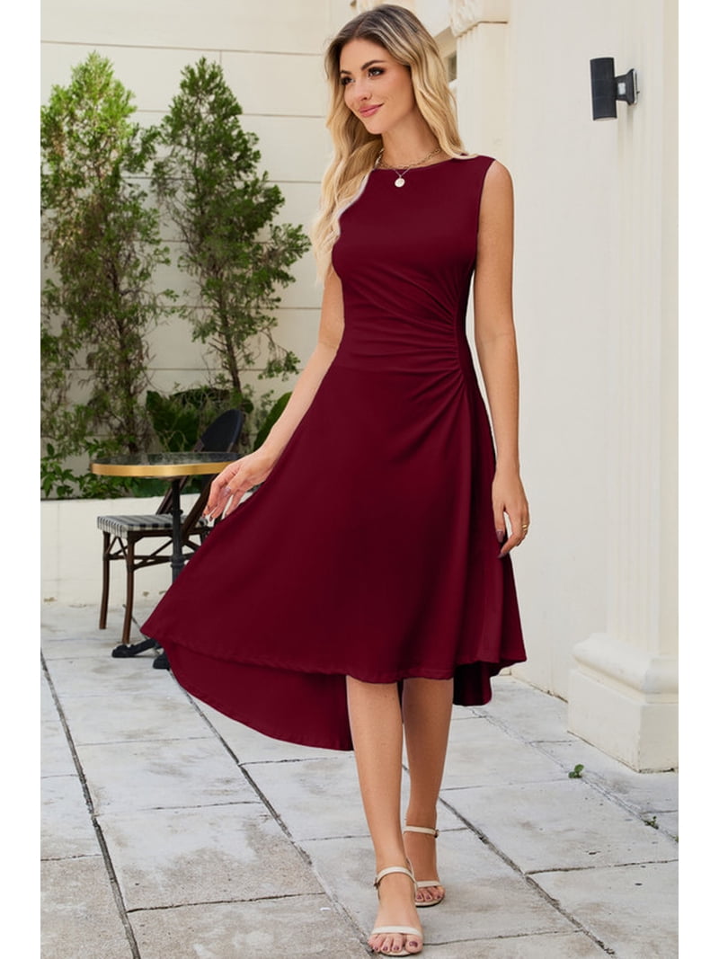 princess polly baby blue dress Burgundy Dress with Blazer Outfits (13 ideas & outfits) main image 1
