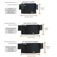 thumbnail image 3 of Fanny Pack, Waist Bag, Black High-Stretch Fabric Running Waist Belt Purse for Men and Women without Belt and Zipper, Simple Comfort Waist Bag is Perfect for the Inner Pocket of Backpack, Medium, 3 of 7