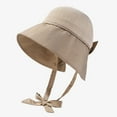 thumbnail image 2 of IDALL Sun Hat Visor Hats Womens Outdoor Solid Sun Hat Face Shielding Sun Hat Beach Hat Summer Hats Khaki One Size, 2 of 4