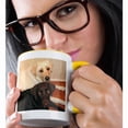 thumbnail image 2 of 3dRose, Labrador Retriever, 11oz Two-Tone Yellow Mug, 2 of 7