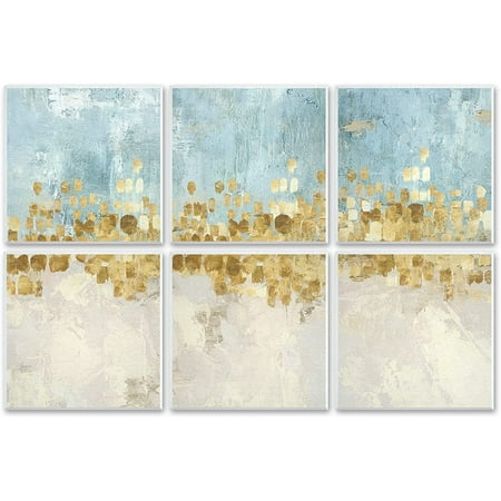 BUBOS Art Acoustic Panels,72x48inch Acoustical wall panel,Better than foam, Decorative Sound Absorbing Panel for walls, Studio Acoustic Treatment,6 Pack,Dancing Stars