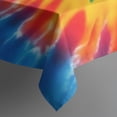 thumbnail image 4 of Rainbow Tie Dye Mandala Pattern Rectangle Tablecloth 60"x102",Waterproof Polyester Rectangle Table Cloth, Wipeable Spillproof Polyester Tablecloth for Dining, Camping, Indoor and Outdoor, 4 of 6