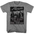 thumbnail image 1 of Poison Rock Band Style What Tour Graphite Heather T-Shirt Adulte, 1 of 2