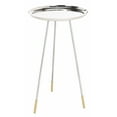 thumbnail image 4 of SAFAVIEH Calix Tri Leg Contemporary Glam Side Table, Silver/Gold, 4 of 6