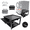 Black With Shelf 1, variant on EZ Laundry Pedestal 24" x 16" Height Boost Stand for Washer and Dryer, Heavy-Duty Steel