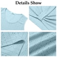 thumbnail image 5 of SHINE UP Swimsuit Coverups Summer Dresses for Women Eyelet Twisted Sundress Sleeveless Dress, 5 of 7