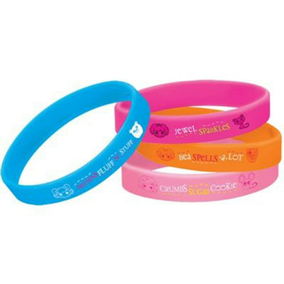 Lalaloopsy Wristbands / Rubber Bracelets (4ct) Party Favors