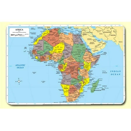 Painless Learning Africa Map Placemat