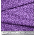 thumbnail image 3 of Soimoi Purple Georgette Viscose Fabric Triangle Geometric Print Sewing Fabric Yard 42 Inch Wide, 3 of 3