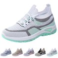 thumbnail image 2 of XIMIN Women's Thick-Soled Non-Slip Breathable Mesh Sneakers Orthopedic Loafers Comfortable Walking Athletic Fitness Tennis Walking School Shoes Lightweight Causal Shoes, 2 of 6