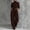 Coffee, variant on Xdegoge 2 Piece Sets for Women Turtleneck Long Sleeve T Shirts Tops and Long Pants Matching Set with Pockets Bodycon Fashion Solid Casual Outfits