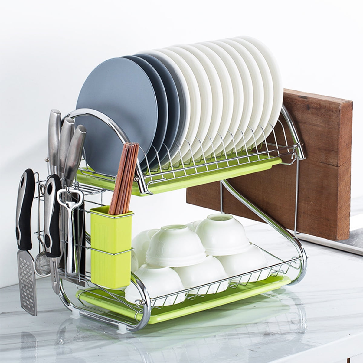 org stainless steel dish rack with drain board org stainless steel dish rack with drain board