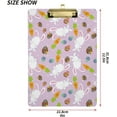 thumbnail image 3 of FMSHPON Easter Rabbit Eggs Bunny Clipboard Hardboard Wood Nursing Clip Board and Pull for Standard A4 Letter 13x9 inches, 3 of 8