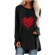 thumbnail image 2 of Pntutb Moda Mujer O Cuello Camiseta de manga larga Otoño Día de San Valentín Impresión Blusa suelta tops Pntutb Pntutb-3797, 2 of 8