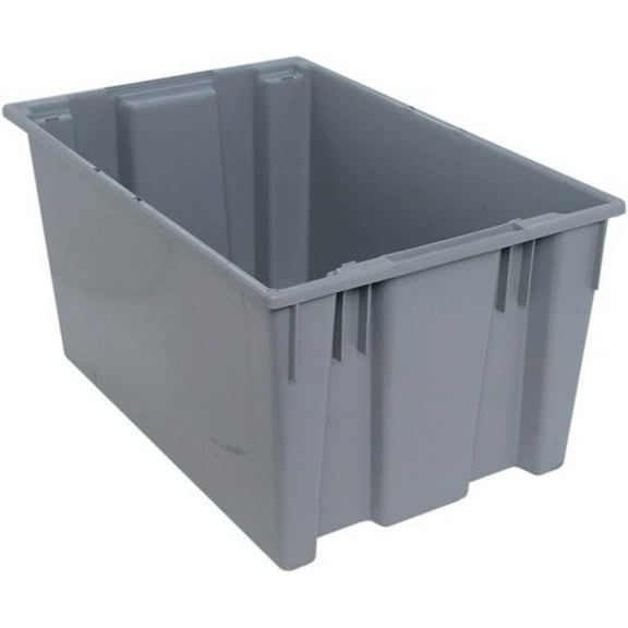 Quantum Storage Systems Stack and Nest Tote Heavy Duty Polypropylene Container, 29-1/2"W x 19-1/2"D x 15"H, 3.70 Cap (cu