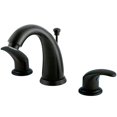 thumbnail image 1 of Kingston Brass KB985LL Widespread Lavatory Faucet & Metal Lever Handle Oil Rubbed Bronze, 1 of 1