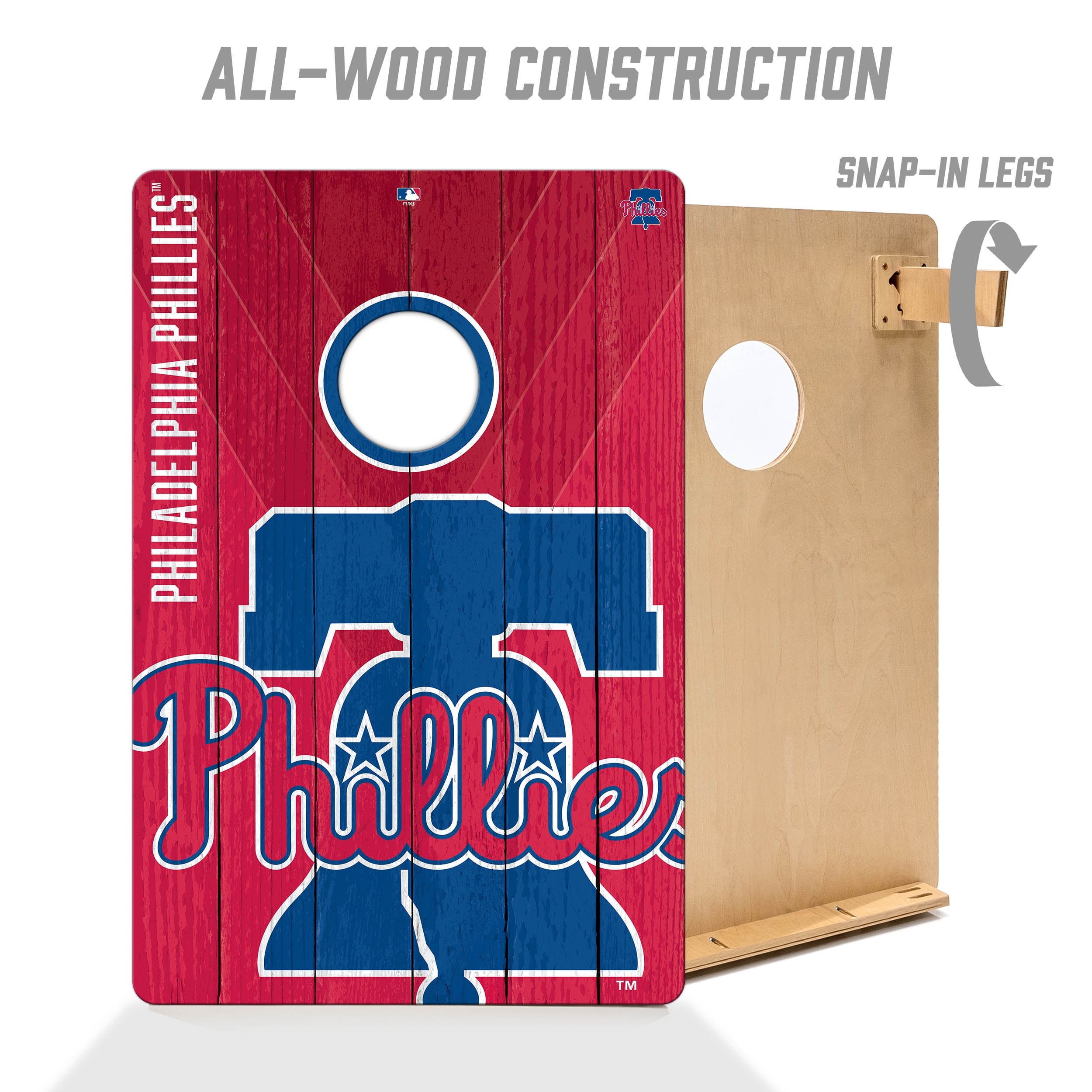 YouTheFan MLB Philadelphia Phillies 2' x 3' Cornhole Game