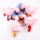thumbnail image 3 of Mini Juguete de peluche de flamenco oso de fresa 4.7 pulgadas llavero decoraciones navideñas, 3 of 3