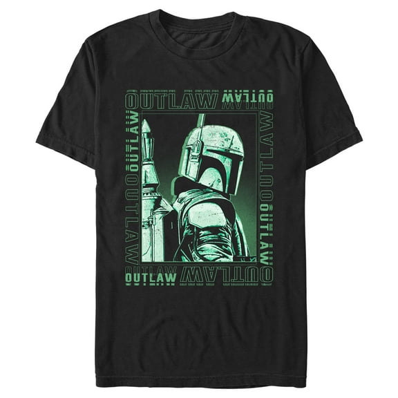 Men's Star Wars: The Book of Boba Fett Outlaw Graphic Tee Black 2X Large