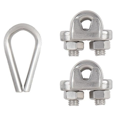 

National Hardware 107874 0.25 in. Cable Clamp Set