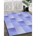thumbnail image 3 of Ahgly Company Machine Washable Indoor Round Transitional Light Slate Blue Area Rugs, 5' Round, 3 of 7