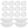 thumbnail image 4 of TEHAUX White Non-Stick Baking Sheets, 50 Pieces, 5.31 x 5.31 x 2.55 Inches, Oven , and Easy to Clean, 4 of 7