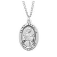 thumbnail image 1 of St. Francis Sterling Silver Medal Necklace, 1 of 10