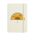 thumbnail image 1 of Éventail Pliant en Papier Fleur de Prunier Carnet Chinois Couverture Rigide en Tissu Journal Classique, 1 of 3