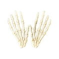 thumbnail image 4 of Pair Of Plastic Skeleton Hands Halloween Decoration Prop For Cosplay Party Prank 6 X 4 Inches Style F white, 4 of 8