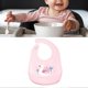 thumbnail image 4 of Silicone Baby Bib Waterproof Easily Clean Silicone Feeding Bib for Babies Girl and Boy Pink Swan, 4 of 4
